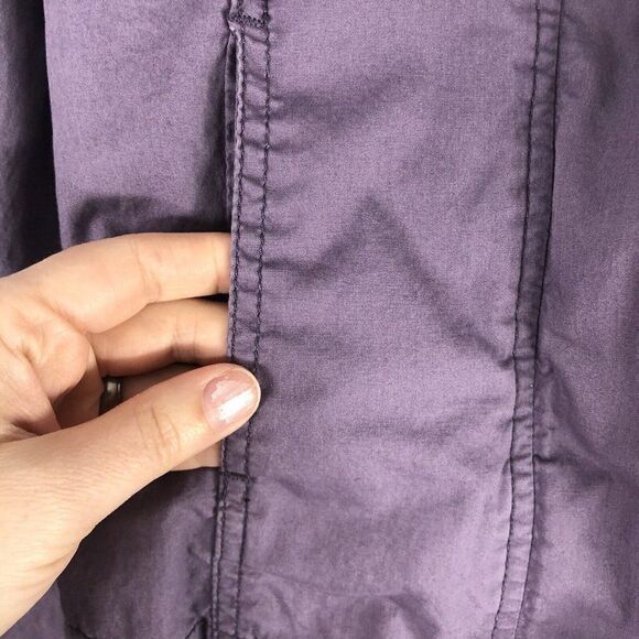 Bench Girl's Size Medium (7/8) Purple Lightweight Jacket Youth Zip Hidden Hood - Picture 3 of 12